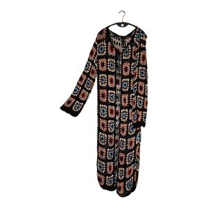 Colorful Crochet Lightweight Granny Square Duster